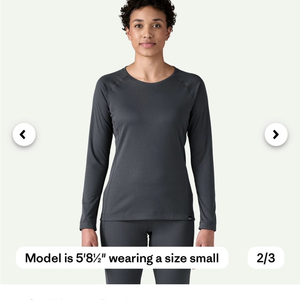 Patagonia Women's mid weight base layer set - bright blue - Picture 2 of 7